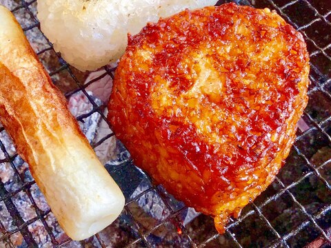 だし醤油の焼きおにぎり♩